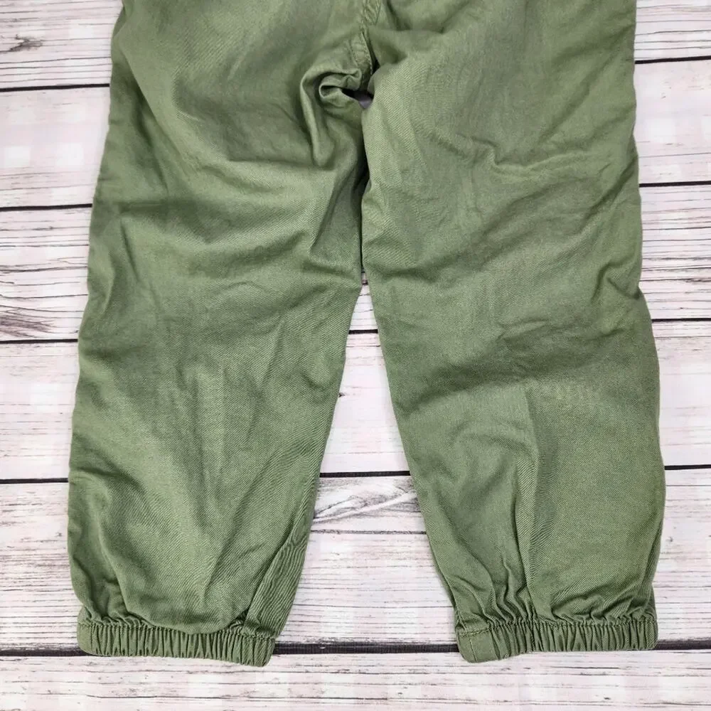 The Children's Place Girls Green Pull On Pants Size 6 Spring Summer